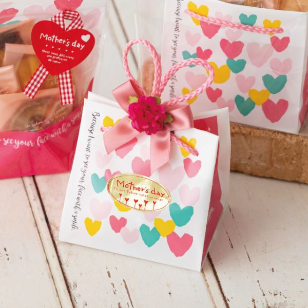 母の日シール-12 ハートフラワー(100枚) ヘッズ