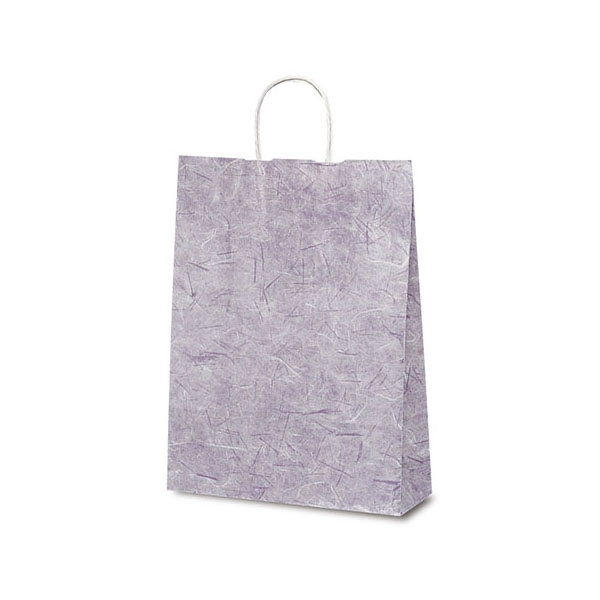 紙手提袋 1824 自動紐手提袋 T-8 彩流(紫) ベルベ