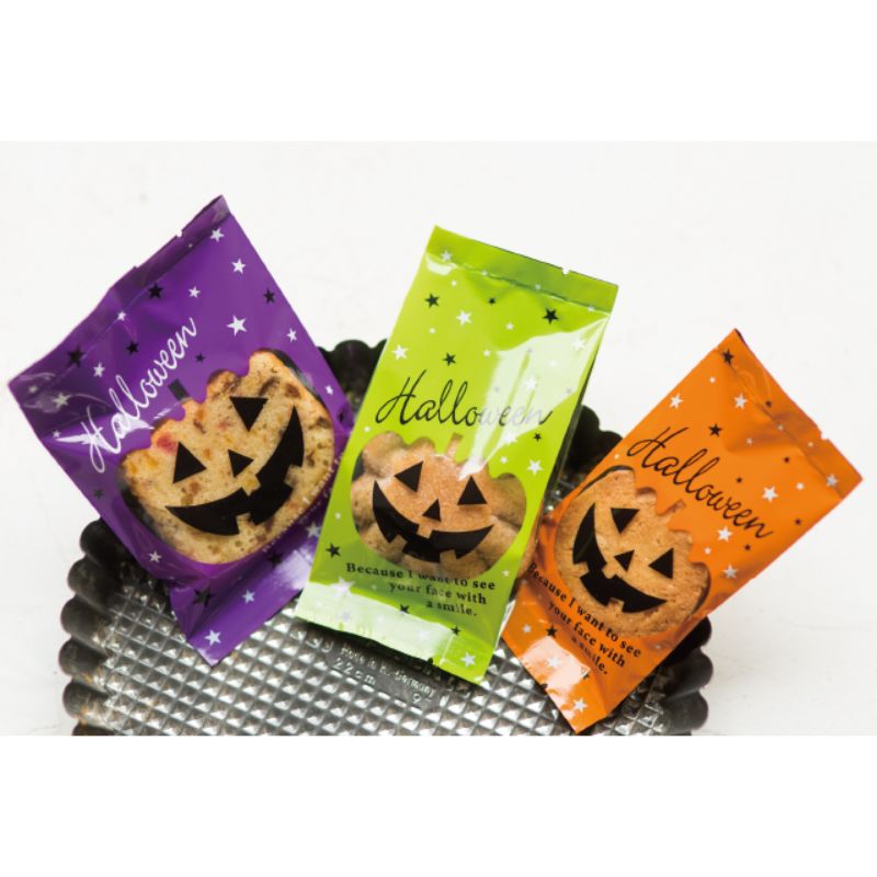 テープ無 OPP袋 ブラックハロウィンスイーツパック クリア-3(100枚) ヘッズ