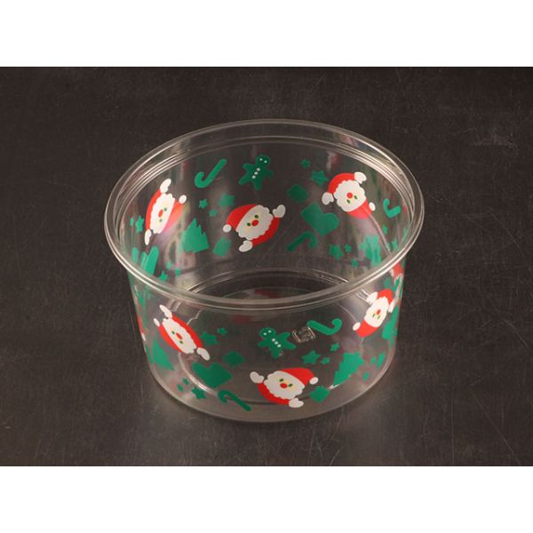 汎用透明カップ リスパック クリーンカップ 129パイ650 B クリスマス