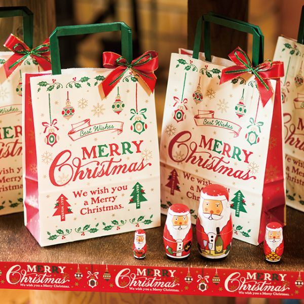 紙袋 クラシカルクリスマス ペーパーバッグ-4(50枚)