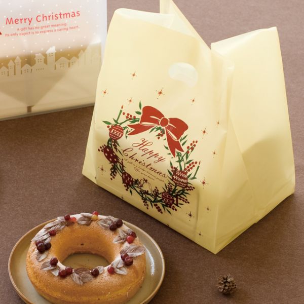 袋 ハッピークリスマス ガゼットバッグ-S(100枚) ヘッズ