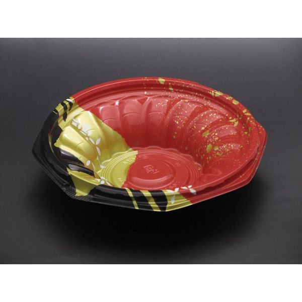 丼容器 リスパック ハイクッカー このみ180B K-めいび赤
