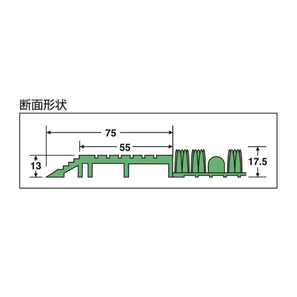 フロアーマット テラエルボーマット 緑 600×900mm テラモト