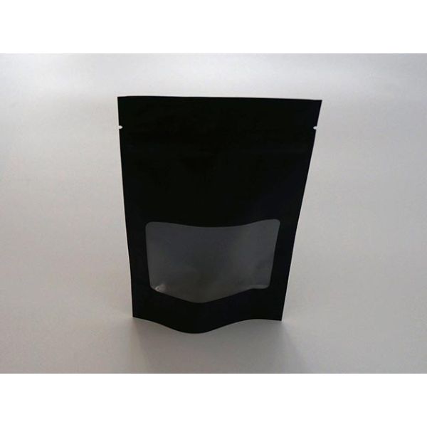チャック付き袋 マット黒スタンドチャック袋 110×175(145)×33 SMBJ-1 ベリーパック