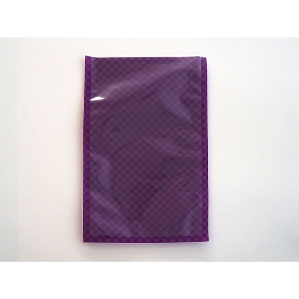 真空袋 格子柄紫 140×200×0.075mm