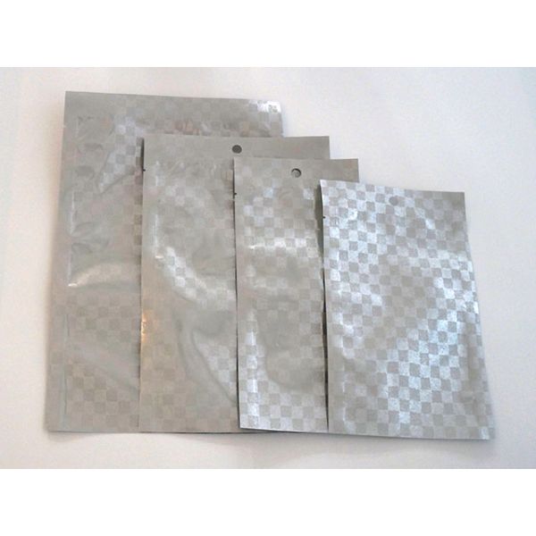 真空袋 ベリーパック 三方袋 片面市松白 100×220×0.072mm