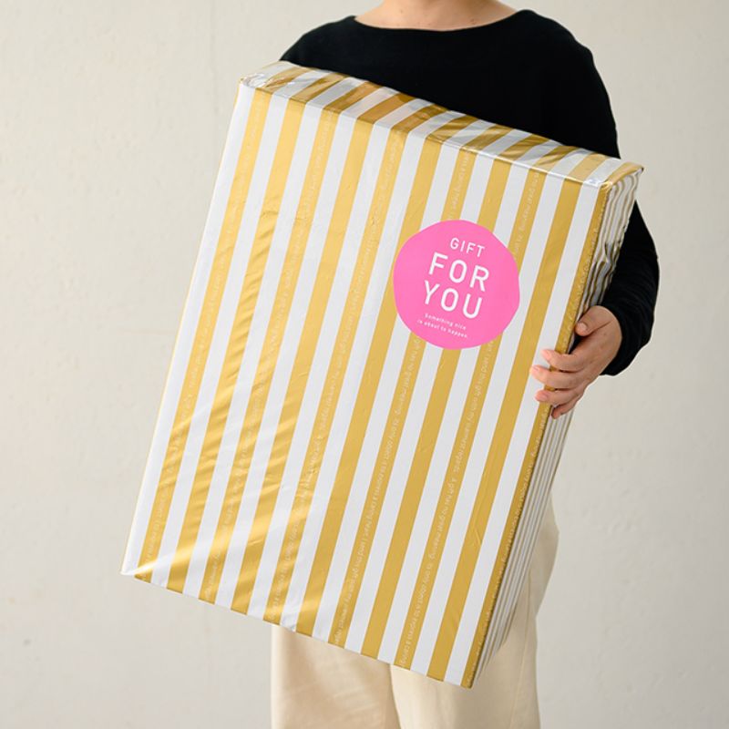 袋 ゴールドストライプギフトバッグ-JB(20枚) ヘッズ