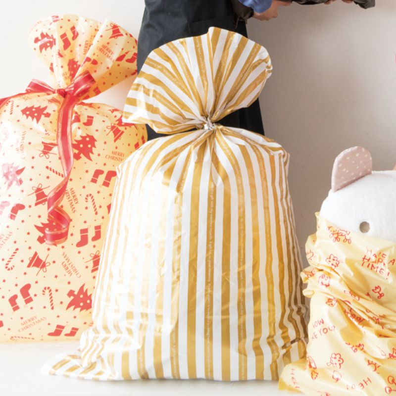 袋 ゴールドストライプギフトバッグ-JB(20枚) ヘッズ