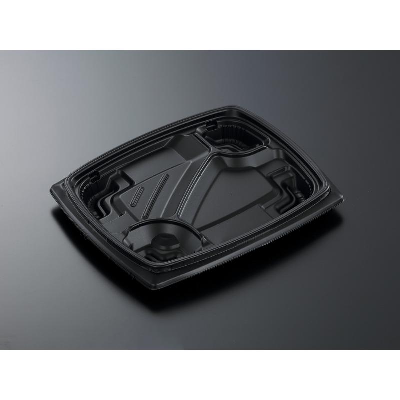 弁当容器 CTリル 24-20C 黒白 身 中央化学 | テイクアウト容器の