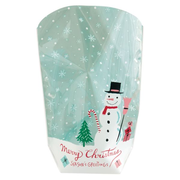 スタンド袋 クリスマスミントブルー OPPスタンドバッグ-2(50枚) ヘッズ