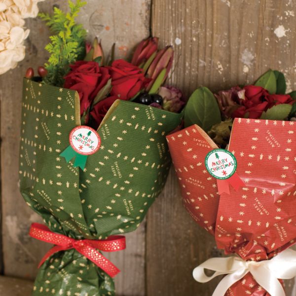 贈答用飾り シンプルメリークリスマス-1(100枚) ヘッズ