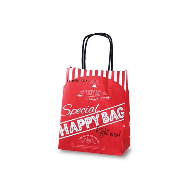 紙袋 ベルベ 1207 自動紐手提袋 T-2 HAPPY BAG