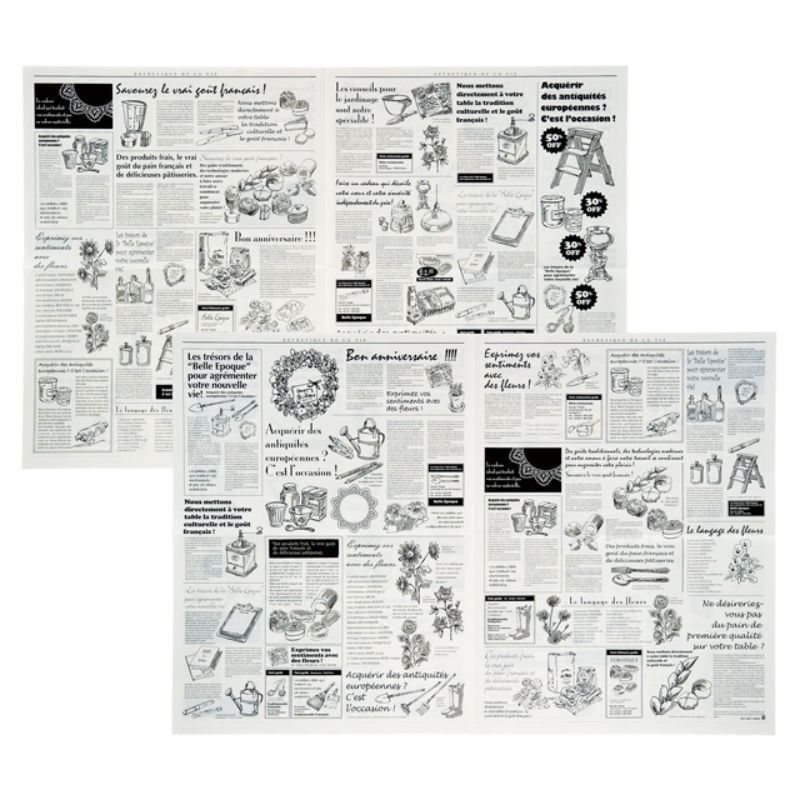 包装紙 ニュースペーパージャーナル-2WR(500枚) ヘッズ