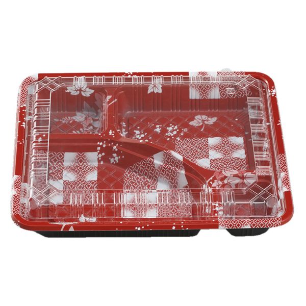 弁当容器 CY-2-1 ゆたか赤セット(エコOP) エフピコチューパ