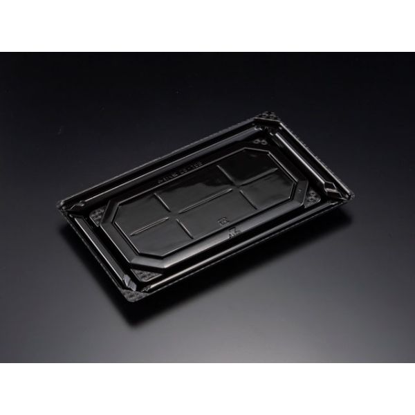 寿司容器 バイオPET 美枠板 25-15B 黒 リスパック
