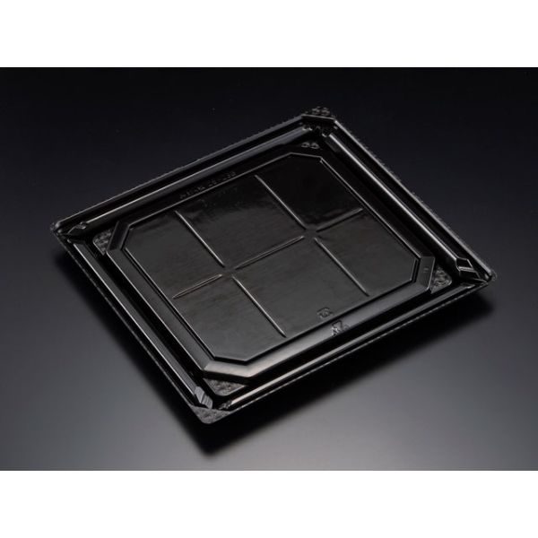 寿司容器 バイオPET 美枠板 25-23B 黒 リスパック