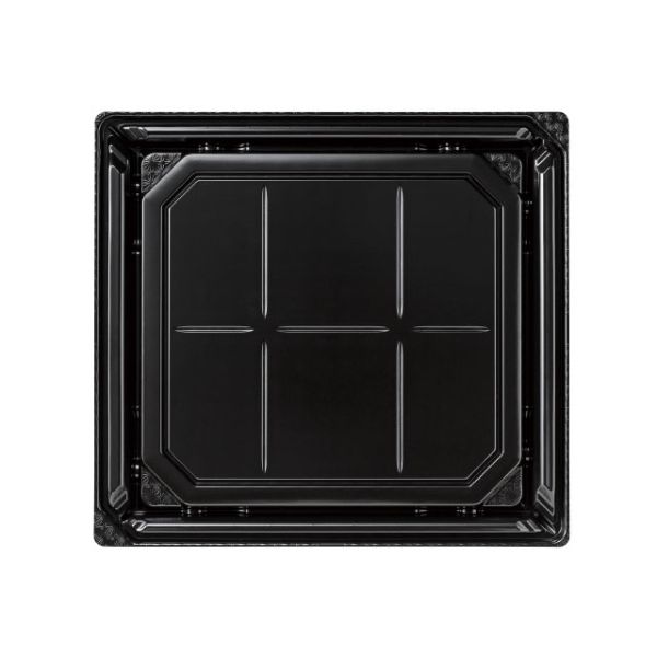 寿司容器 バイオPET 美枠板 25-23B 黒 リスパック