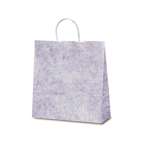 紙手提袋 1642 自動紐手提袋 T-6 彩流(紫) ベルベ