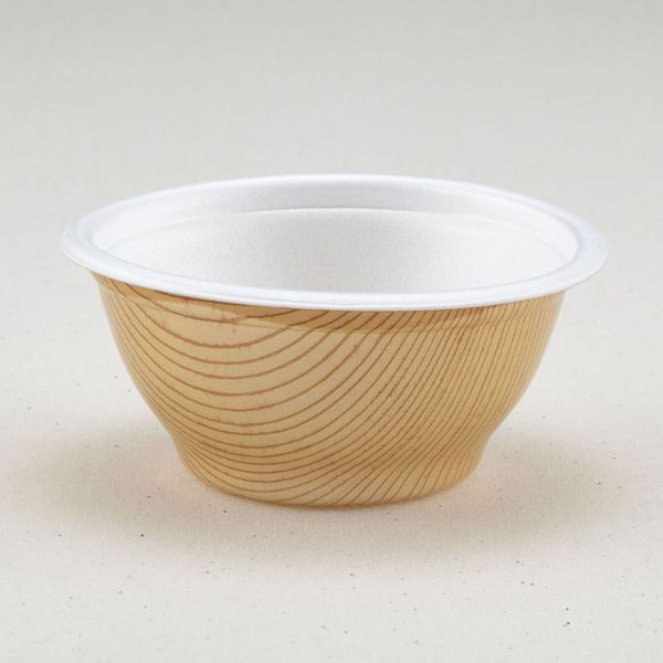 どんぶり容器 D-7(本体)もくめ 青葉紙業