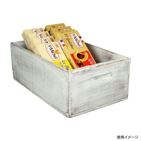 販売什器 ヴィンテージBOX 中 WH ホワイト パックスタイル