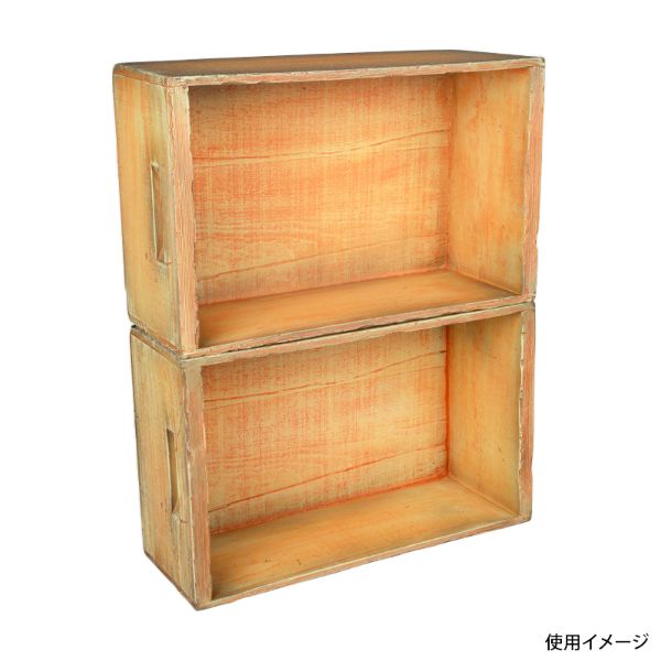 POP用品 ヴィンテージBOX 中 OR オレンジ パックスタイル