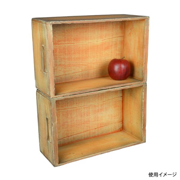 POP用品 ヴィンテージBOX 中 OR オレンジ パックスタイル