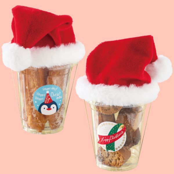 贈答用飾り クリスマスサンタ帽子-1(10枚) ヘッズ