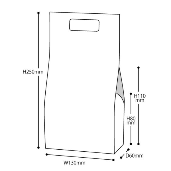 贈答箱 クリスマスオールドスノーマン ギフトBOXバッグ型-S(10枚 ヘッズ