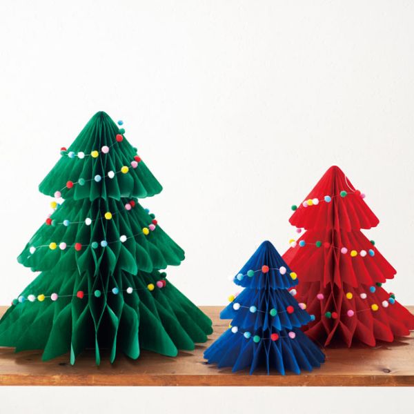 贈答用飾り クリスマスハニカム/ツリー-1(1セット) ヘッズ