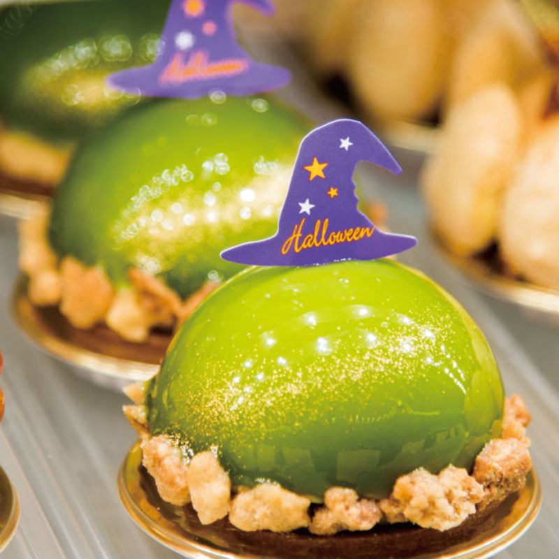 スウィーツ用品 ハロウィンケーキピック ボウシ-3(100枚) ヘッズ
