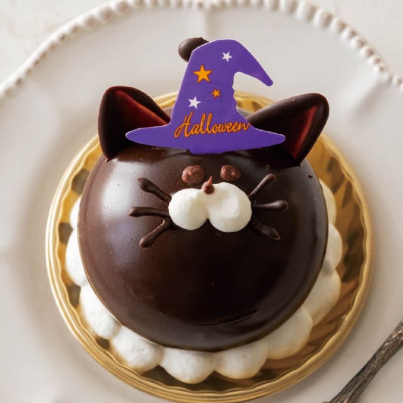スウィーツ用品 ハロウィンケーキピック ボウシ-3(100枚) ヘッズ