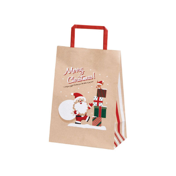 平紐手提袋 プレゼントサンタ S