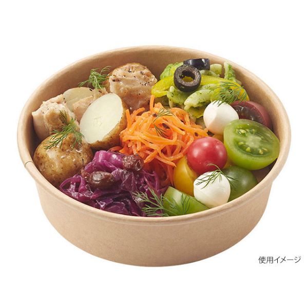 スープカップ 未晒フードカップ 浅500ml HEIKO(シモジマ)