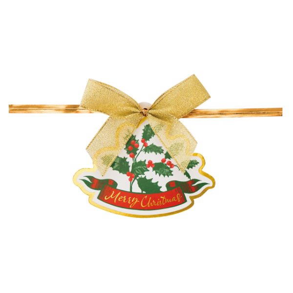 クリスマスヒイラギワイヤータイ-1(10個) ヘッズ