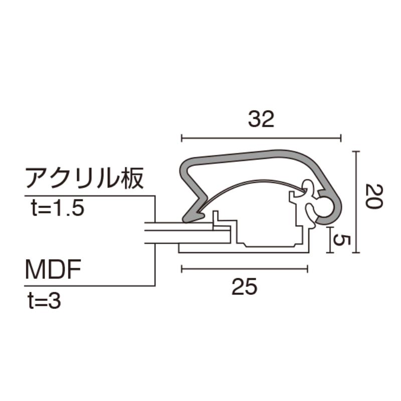 売場備品 メディアグリップ MG-32R A1ブラック 屋内 友屋
