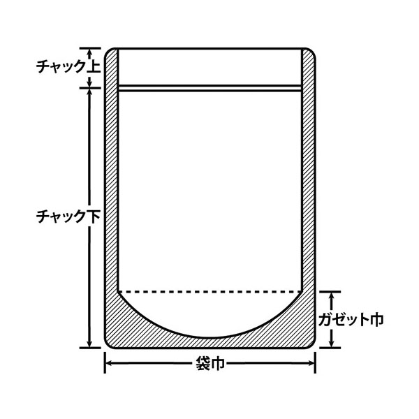 チャック付き袋 ラミジップ BY-16 生産日本社
