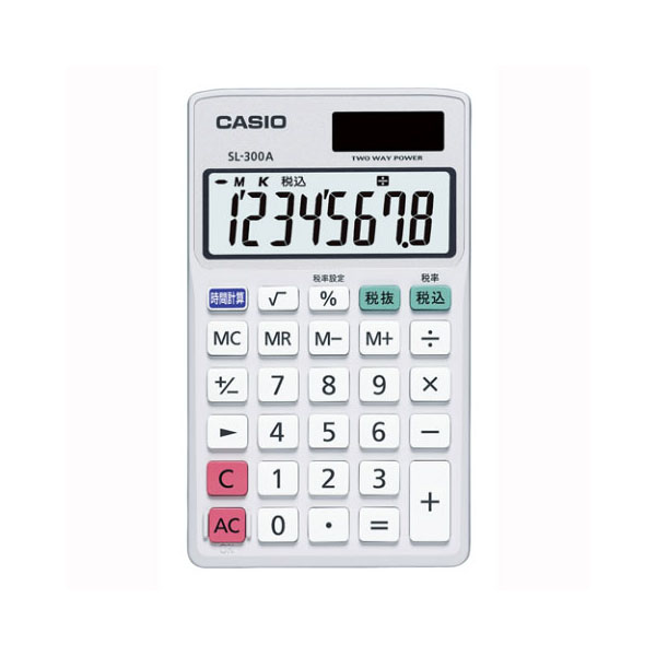 電卓 時間・税計算 SL-300A-N カシオ カシオ