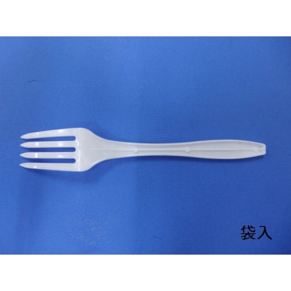 使い捨てフォーク バイオプラフォーク160 ナチュラル 個包装 ホウケン産業