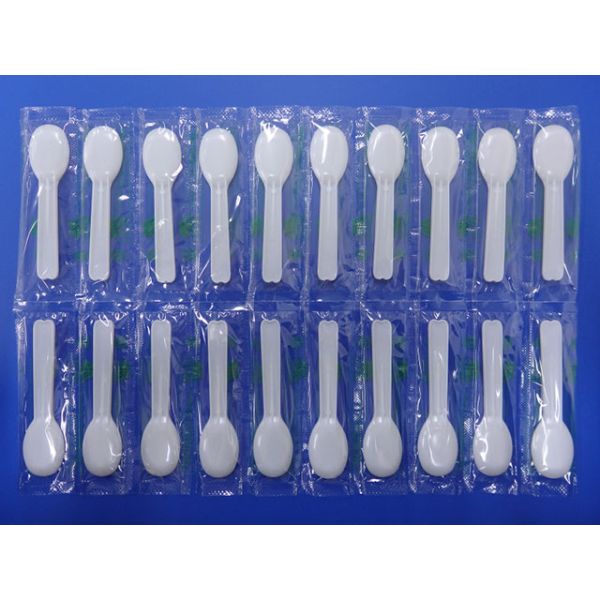 使い捨てカトラリー バイオプラスプーン85 10連/2列 ホウケン産業