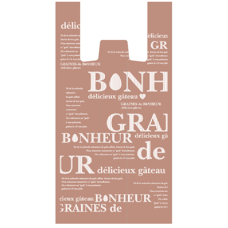 ポリ手提げ HDパティスリーバッグ ボヌール M ヤマニパッケージ