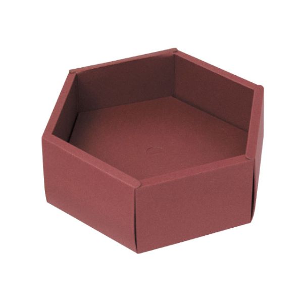 テイクアウトボックス 19-611A 六角(大)あずき ヤマニパッケージ