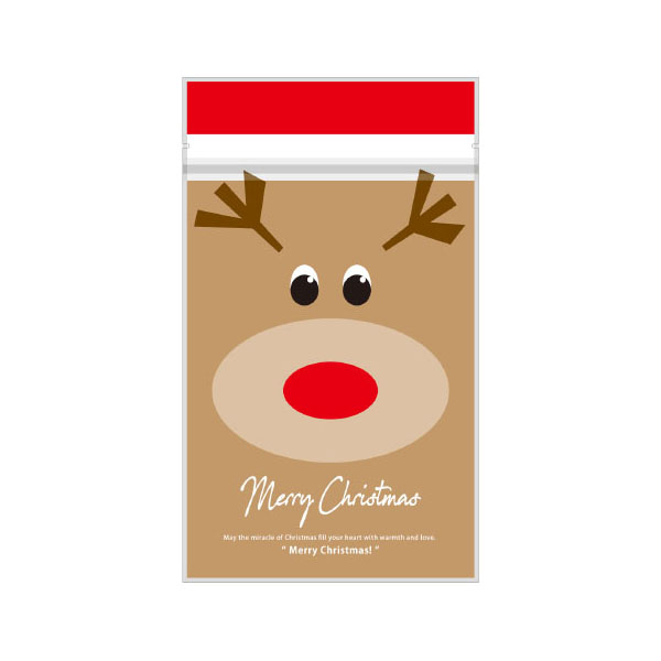 チャック付き袋 20-1960T チャック付スタンド袋 トナカイ ヤマニパッケージ