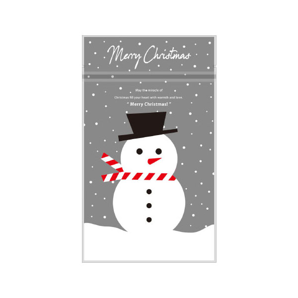 チャック付き袋 20-1960Y チャック付スタンド袋 ゆきだるま ヤマニパッケージ