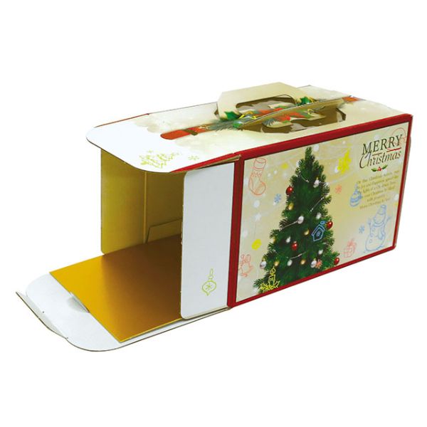 ケーキ箱 DE-166 ノエルクリスマスツリー ヤマニパッケージ