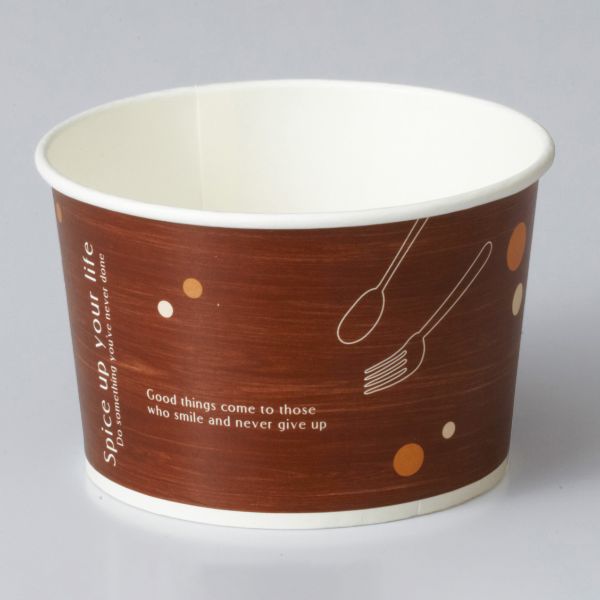 紙カップ RF621 ロールフリーカップ(カトラリーウッド) 天満紙器
