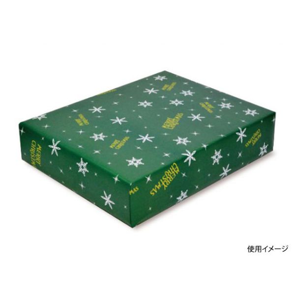 588 包装紙 スノーナイト (グリーン) 4/6全判 ベルベ
