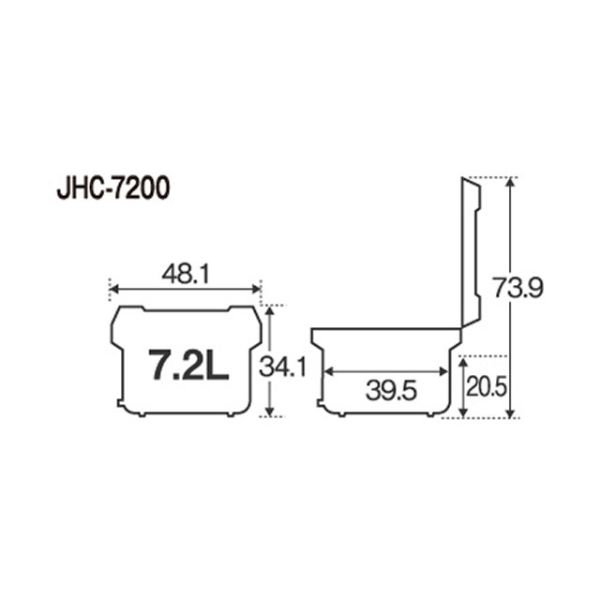 炊飯器 タイガー 業務用電子ジャー(木目) JHC-7200
