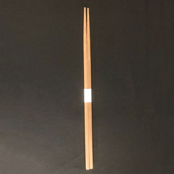 割箸 竹角箸24cm(炭化) 白帯付 マスキ