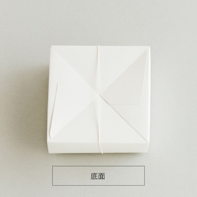 ヘッズ ギフトボックス 無地玉紐付ギフトBOX オフホワイト-SS(10枚)